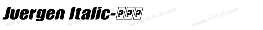 Juergen Italic字体转换 Juergen Italic字体转换